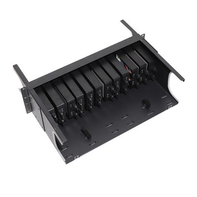 الألياف البصرية MPO Patch Panel HD 1U 2U 4U مع 72 منفذ 64 منفذ 48 منفذ