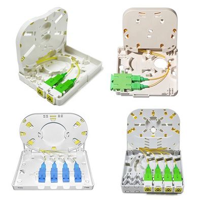 2 Port Mini Fiber Optic Terminal Box 86 Type Wall Mounted For Indoor