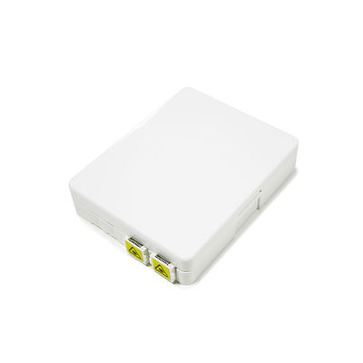 2 Cores Indoor Fiber Optic Terminal Box Wall Mounted 86mm Size