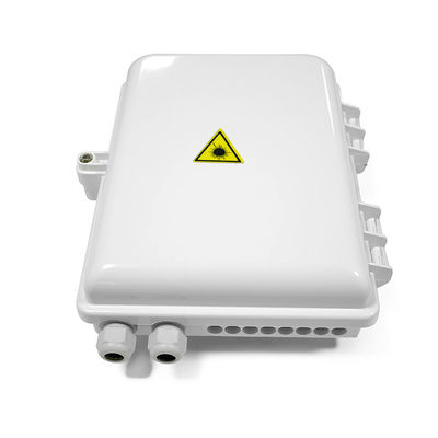 FTTH 16 Core Distribution Box , Plastic Fiber Optic Splicing Box IP66 Waterproof