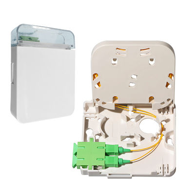 Hộp kết thúc sợi quang tùy chỉnh Vật liệu PC 1 lõi 2 lõi ABS