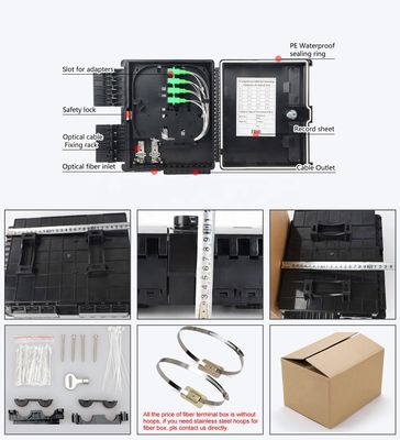 Small Fiber Optic Terminal Box , Drop Cable Box 16 Port for FTTH