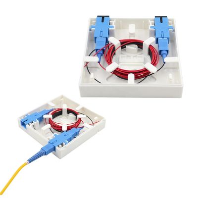 2 Core Fiber Optic Terminal Box 86 Type For FTTH FTTB FTTX Network