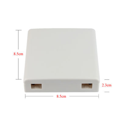 Wall Mounted Indoor Fiber Optic Outlet Box Faceplate 2 Port 86 Type
