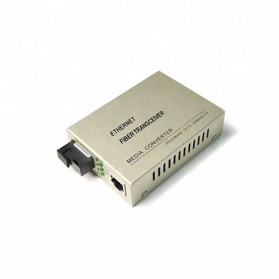 20KM SC Single Mode Fiber Optic Media Converter 4 Port Simplex Duplex Type