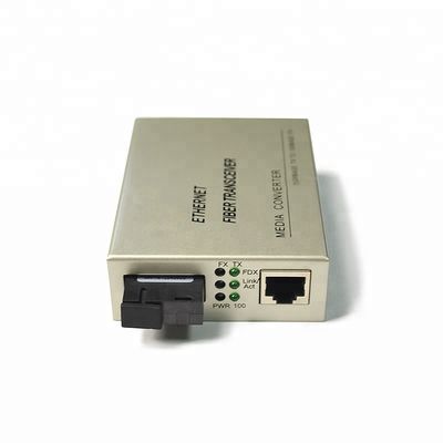 20KM SC Single Mode Fiber Optic Media Converter 4 Port Simplex Duplex Type