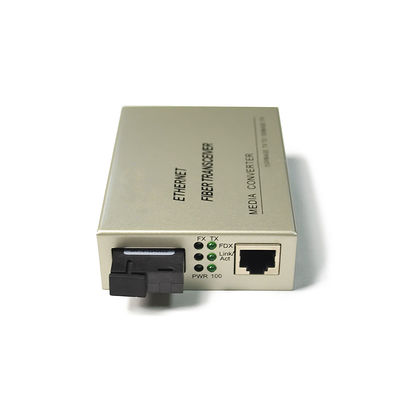 SFP al singolo modo 10m duplex semplici del convertitore a fibra ottica di media RJ45 100M