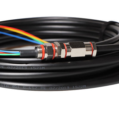 24 Core 36 Core Armoured Fiber Optic Cable , Outdoor Waterproof Pigtail Patch Cord