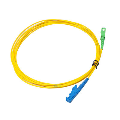 Outdoor Pre Terminated Fiber Optic Cable LC E2000 APC With Pulling Sock
