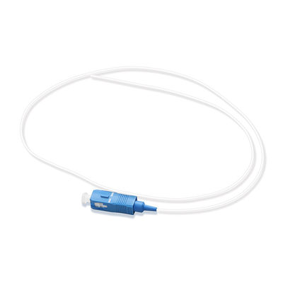 0.9mm Diameter Fiber Cable Assembly 9 / 125 G657A1 SC / UPC Simplex Polished White
