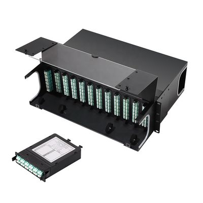 Волокно волокна 24 модуля 12 кассеты LC LGX MTP MPO для составленный привязывать