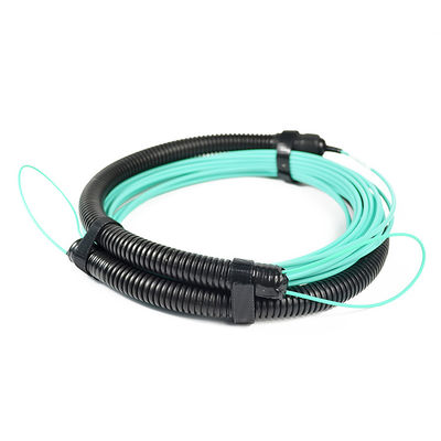 Customized MPO LC Breakout Cable Fanout 8 Core For Data Center