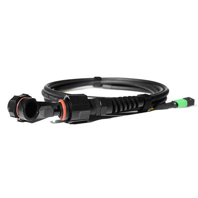 Customized MPO LC Breakout Cable Fanout 8 Core For Data Center