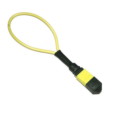 MPO Fiber Optic Loopback 24 Cores OM4 With ISO9001 Certified