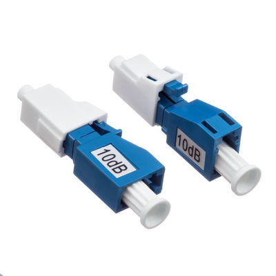 Blue Color 5db Attenuator Optical Fiber Male To Female Plug Type