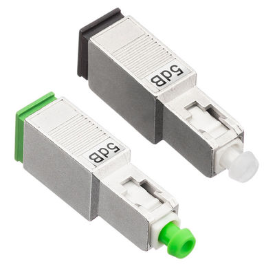 Atténuateur optique de fibre du simplex 2.0mm, 5db atténuateur de Sc RPA avec la matière plastique en métal