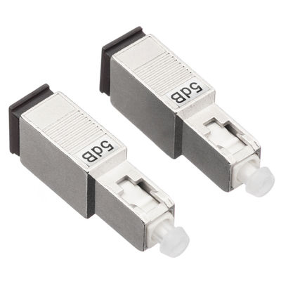 Atténuateur optique de fibre du simplex 2.0mm, 5db atténuateur de Sc RPA avec la matière plastique en métal