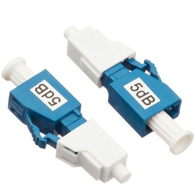 सिम्पलेक्स एसएम फाइबर ऑप्टिक एटेन्यूएटर 5dB LC UPC मेल टू फीमेल टाइप