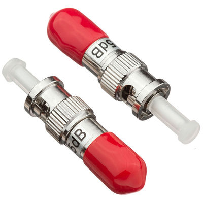 varón óptico del ST del atenuador de la fibra de 6dB 7dB 10dB a la hembra para FTTH