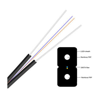 Factory price 1,2 Core FTTH G657A1 G657A2 Flat Drop Fiber Optic Cable