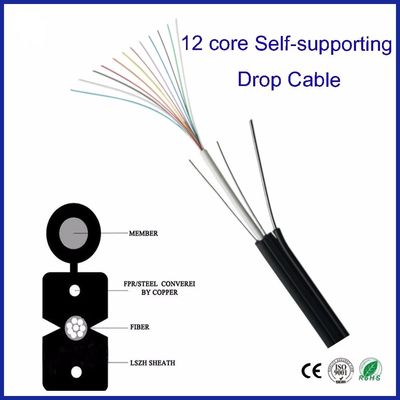 High Quality GJYXFCH FTTH Optical Drop Cable 6 Cores with good price