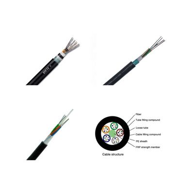 GYTA53 Outdoor 12 24 48 Core PE Out Sheath Underground Armored Fiber optic cable