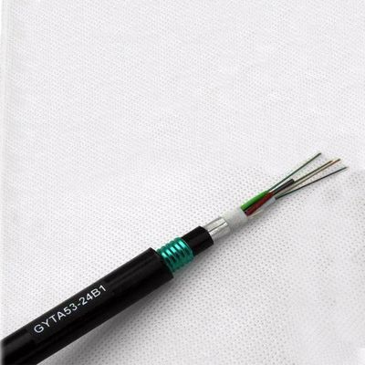 GYTA53 Outdoor 12 24 48 Core PE Out Sheath Underground Armored Fiber optic cable