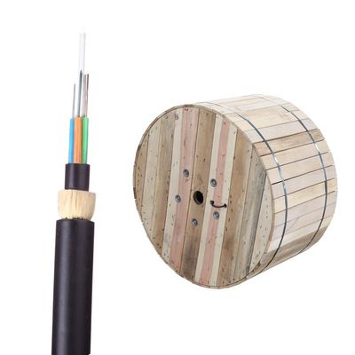 Outdoor ADSS Fiber Optic Cable 12 Core 100M Span Length With Single Sheath