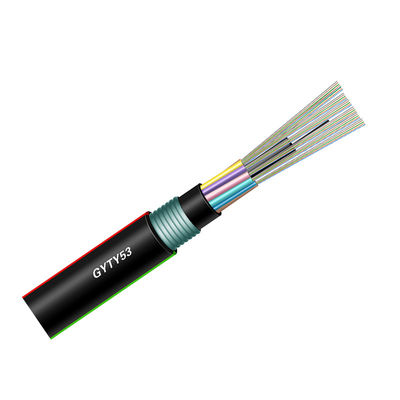 Outdoor Single Mode Fiber Optic Cable Aerial 24 Core For Communication