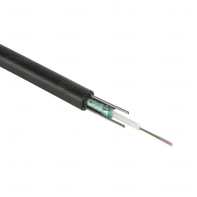 Outdoor 2 Core Armored Cable Fiber Optical With MDPE Sheath 7.6mm Diameter