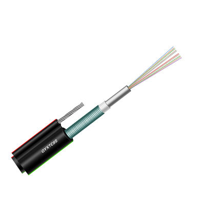 Customized Steel Wire Armoured Cable , Optical Fiber Cable 4 Core With PE Sheath