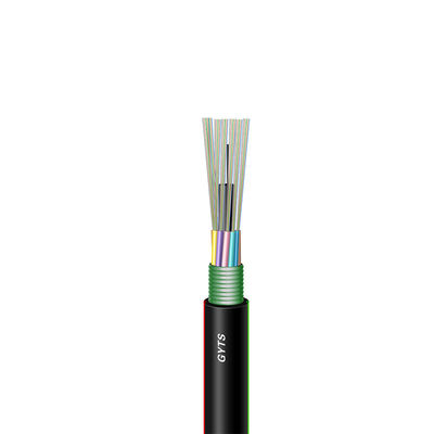Câble optique enterré direct extérieur G.652D de 12 noyaux de fibre avec la gaine de PE
