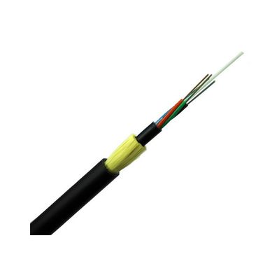 Aerial 48 Core Fiber Optic Cable , ADSS Optical Cable Outdoor Aramid Strength