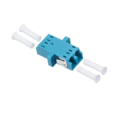 Duplex Single Model Optic Fiber Adapter With FLANGE PC Magenta Color