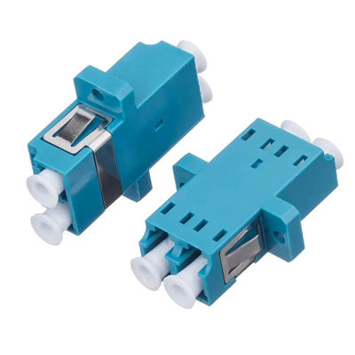 Duplex Single Model Optic Fiber Adapter With FLANGE PC Magenta Color