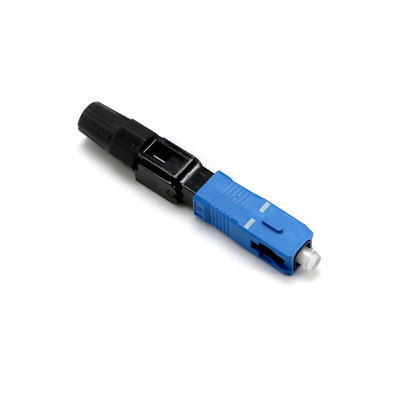 Blue Color SM Fiber Optical Fast Connector For FTTH CATV Telecommunication
