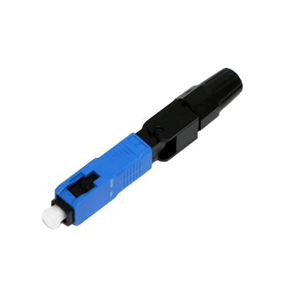 SC APC Quick Fiber Optic Connector Waterproof For FTTH Telecom Equipment