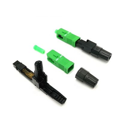 Customized Plastic SC Fast Connector For Fiber Optic Drop Cable
