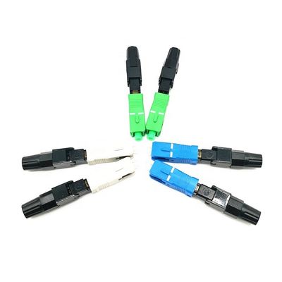 Customized Plastic SC Fast Connector For Fiber Optic Drop Cable