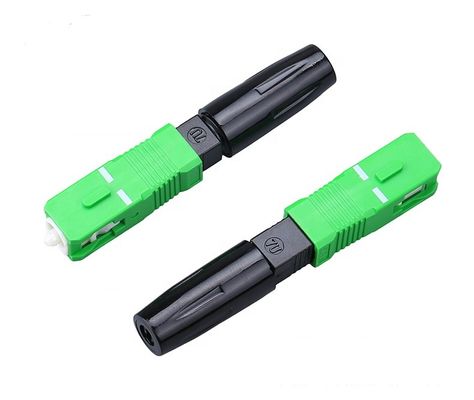 SC APC UPC Fiber Optic Connector Quick With RoHS ISO9001 Compliant
