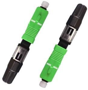 SC UPC Singlemode Fiber Optic Connector Fast For Patch Panels