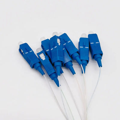 1×4 SC APC Fiber Optic Splitter , Mini Type PLC 4 Way Splitter For Cable TV