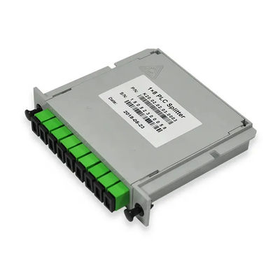8 Way PLC Fiber Optic Splitter Cassette Type 1x8 With SC APC Connector