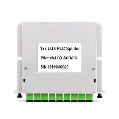 8 Way PLC Fiber Optic Splitter Cassette Type 1x8 With SC APC Connector