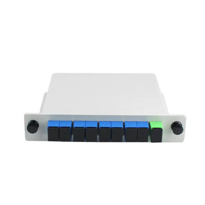8 Way PLC Fiber Optic Splitter Cassette Type 1x8 With SC APC Connector