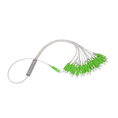 Micro Mini Module Fiber Optic Splitter FTTH 1x6 SC APC With 1260nm Wavelength