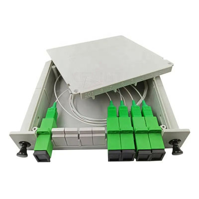 customized Fiber Optic Splitter , 1X32 Cassette PLC Splitter With SC UPC Connector