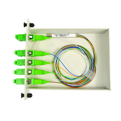 customized Fiber Optic Splitter , 1X32 Cassette PLC Splitter With SC UPC Connector