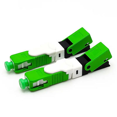 SC APC UPC Fiber Optic Connector Quick With RoHS ISO9001 Compliant
