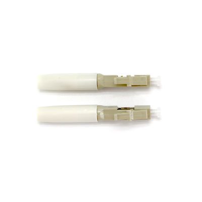 FTTH LC Optic Fiber Quick Connector Multimode With Blue Green Beige Color